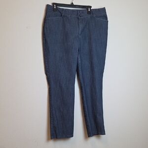 Lee Regular Fit Straight Leg Mid-Rise Women's Jeans in Gray-Blue Size 18M